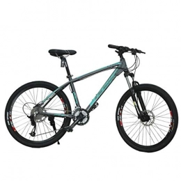 GXQZCL-1 Bici GXQZCL-1 Bicicletta Mountainbike, 26" Mountain Bike, Mountain Biciclette con Doppio Freno a Disco Anteriore e sospensioni, 27 velocit, Telaio in Lega di Alluminio MTB Bike (Color : Green)