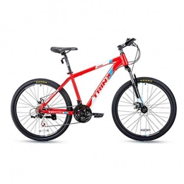 GXQZCL-1 Bici GXQZCL-1 Bicicletta Mountainbike, 26inch Mountain Bike / Biciclette, Acciaio al Carbonio Telaio, sospensioni Anteriori e Dual Disc Brake, 21 velocit, Telaio 17inch MTB Bike (Color : Red)