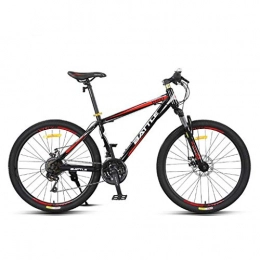 GXQZCL-1 Bici GXQZCL-1 Bicicletta Mountainbike, 26inch Mountain Bike, Biciclette Telaio in Acciaio al Carbonio, Doppio Freno a Disco e Sospensione Anteriore, Spoke Wheel MTB Bike (Color : Red)