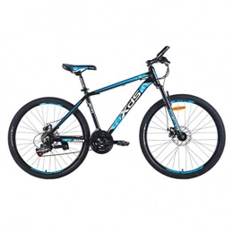 GXQZCL-1 Bici GXQZCL-1 Bicicletta Mountainbike, 26inch Mountain Bike, Lega di Alluminio Biciclette Telaio, Doppio Freno a Disco Anteriore e sospensioni, 21 velocit MTB Bike (Color : Black+Blue)