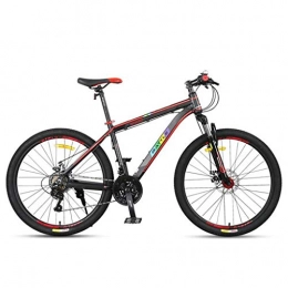 GXQZCL-1 Bici GXQZCL-1 Bicicletta Mountainbike, 26inch Mountain Bike, Lega di Alluminio Biciclette Telaio, Doppio Freno a Disco e Le sospensioni Anteriori, 26inch Spoke Wheel, 21 velocit MTB Bike (Color : Black)