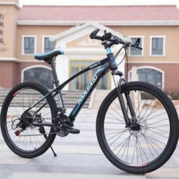 GXQZCL-1 Bici GXQZCL-1 Bicicletta Mountainbike, Mountain Bike, Acciaio al Carbonio Burrone in Bicicletta, Doppio Disco Freno e Sospensione Anteriore, 24 velocit MTB Bike (Color : A, Size : 24 inch)