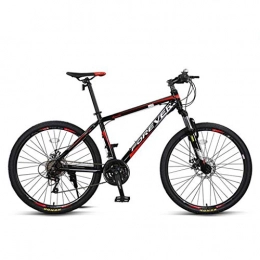 GXQZCL-1 Bici GXQZCL-1 Bicicletta Mountainbike, Mountain Bike, Biciclette Lega di Alluminio, Doppio Freno a Disco Anteriore e sospensioni, 27 velocit, 26" Wheel MTB Bike (Color : Black)