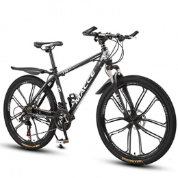 GXQZCL-1 Bicicletta Mountainbike, Mountain Bike, Hardtail Biciclette, Doppio Freno a Disco e Sospensione Anteriore, 26inch Ruote MTB Bike (Color : Black, Size : 21-Speed)