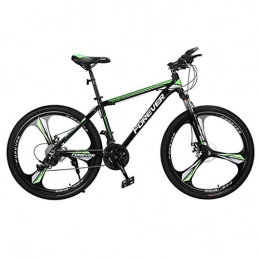 GXQZCL-1 Bici GXQZCL-1 Bicicletta Mountainbike, Mountain Bike, Telaio in Lega di Alluminio, 26inch della Rotella di Magnetico, Doppio Freno a Disco Anteriore e sospensioni MTB Bike (Color : Green, Size : 27 Speed)