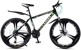 HCMNME Bici HCMNME Mountain Bikes, Bicicletta variabile da 24 Pollici in Mountain Bike Maschio e Femmina Bicicletta a Tre Ruote Telaio in Lega con Freni a Disco (Color : Dark Green, Size : 21 Speed)