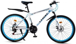 HCMNME Bici HCMNME Mountain Bikes, Mountain Bike da 26 Pollici con Ruota a velocità variabile for Uomo e Donne Telaio in Lega con Freni a Disco (Color : White Blue, Size : 30 Speed)