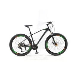 HESND Mountain Bike HESND ZXC Biciclette per Adulti Bicicletta Mountain Bike Road Bike Telaio in lega di alluminio a 30 velocità Velocità Variabile Doppio Disco Freno Bike (colore: 24-Nero Verde)