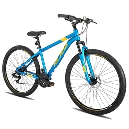 ROCKSHARK Bici HILAND Mountain Bike Hardtail 29 Pollici Blu con Cambio Shimano 21 Velocità Bici per Uomo e Donna con Freno a Disco e Forcella Ammortizzata…