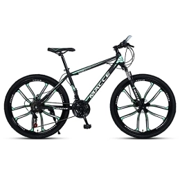 iuyomhes Bici iuyomhes 26-Pollici Montagna Adulto Bicycles 21-27 velocità per Mens / Women High Carbon Steel Frame con Sospensione Dual Disc Brake MTB Bicycle