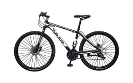 JDLAX Bici JdLAX - Bicicletta da mountain bike per adulti, con doppio freno a disco, per adulti e ragazzi, colore: nero
