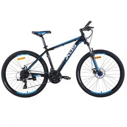 JLZXC Bici JLZXC Mountain Bike Mountain Bike, 26 Pollici in Lega di Alluminio Biciclette for Gli Uomini / Donne, Doppio Disco Freno E Sospensione Anteriore, 24 velocità (Color : Blue)