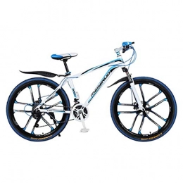 JLZXC Bici JLZXC Mountain Bike Mountain Bike, Biciclette Leggera Lega di Alluminio, Doppio Disco Freno E Sospensione Anteriore, 26 Pollici Ruote Unisex di (Size : 21-Speed)