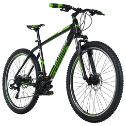 KS Cycling Mountain Bike KS Cycling, Mountain bike Hardtail 27, 5'' Morzine nero / verde Unisex adulto, 27, 5 Zoll, 48 cm