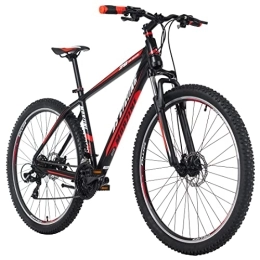 KS Cycling Mountain Bike KS Cycling, Mountain bike Hardtail 29'' Morzine nero / rosso Unisex adulto, 29 Zoll, 48 cm