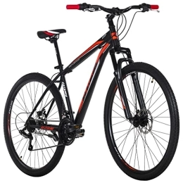 KS Cycling Bici KS Cycling, Mountain bike Hardtail Catappa nero / rosso RH Unisex adulto, 29 Zoll, 46 cm