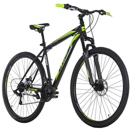 KS Cycling Bici KS Cycling, Mountain bike Hardtail Catappa nero / verde RH Unisex adulto, 29 Zoll, 50 cm