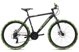 KS Cycling Bici KS Cycling, Mountain bike Hardtail Crusher 26'' nero / verde RH 51 cm Unisex-Adulti, 26 Zoll