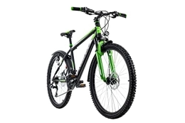 KS Cycling Mountain Bike KS Cycling, MTB Hardtail ATB 26'' Xtinct nero / verde RH 42 cm Unisex-Adulti, 26 Zoll