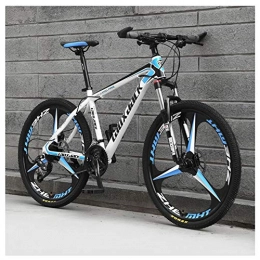 KXDLR Bici KXDLR 26" Sospensione Anteriore Folding Mountain Bike 30 velocità Uomini Bicicletta O Telaio con Freni A Doppio Olio delle Donne Alto Tenore di Carbonio-Acciaio MTB, Blu