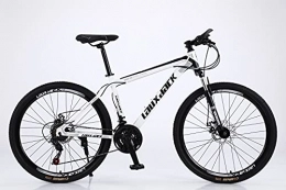通用 Bici Lauxjack - Mountain bike 26" 21 velocità, colore: Bianco / Nero