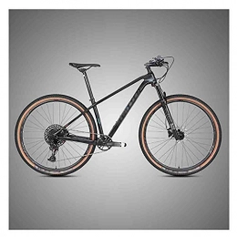 LILIS Mountain Bike LILIS Mountain Bike Bicicletta MTB Mountain Bike Adulti Concorso velocità variabile Strada Biciclette for Uomini e Donne Doppio Freno a Disco in Carbonio Telaio (Color : Black, Size : 29 * 15IN)