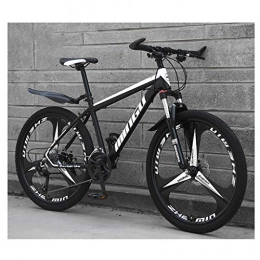 LIN 21 velocit Mountain Bike, 26 Pollici Ruote Alte Acciaio al Carbonio Outroad Biciclette Esterna Studente di Mountain Bike (Color : Black)