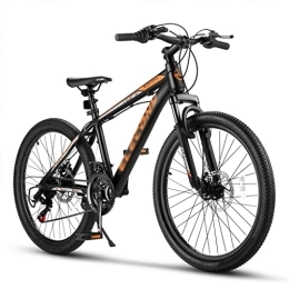 LOEBKE Bici LOEBKE 24 inch Mountain Bike, 21-Speed Bicycle for Adults, Aluminium Frame Bike Shimano with Disc Brake