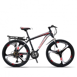LOISK Bici LOISK MTB Mountain Bike Alluminio, MTB per Adulti, Bicicletta Hardtail con Sedile Regolabile, Ruota a Raggi, 21-Stage Shift, Black Broken Wind Wheel