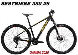 LOMBARDO BICI Mountain Bike LOMBARDO BICI SESTRIERE 350 Ruota 29 Shimano Altus 24V SUNTOUR XCM HLO Gamma 2020 (Black Gold Matt, 39 CM)