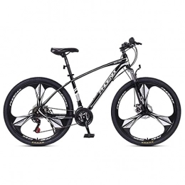 LZZB Bici LZZB Mountain Bike Bicicletta a 24 velocità Ruote da 27, 5 Pollici Bici con Freno a Doppio Disco per Adulti Uomo Donna (Taglia: 24 velocità, Colore: Blu) / nero / 27 velocità