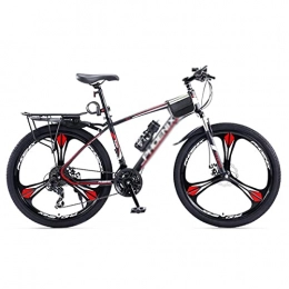 LZZB Bici LZZB Mountain Bike per Giovani / Adulti in Legno Alto con Telaio in Acciaio al Carbonio, Ruote da 27, 5 Pollici, 24 / 27 velocità opzionale / rosso / 27 velocità