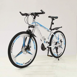 No Bici Mens Alluminio Mountain Trail Bike 26 Pollici Ruote con Freni A Disco, 21 velocit Leggero Biciclette Full Suspension MTB Biciclette con Fat Tire per Gli Uomini / Donne, Blu
