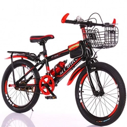 MLL Bicicletta per Studenti, Mountain Bike, Auto in Lega d'Acciaio, Mountain Bike da 18-22"Single Speed,Rosso,20 Pollici