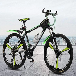 MOBDY Bici MOBDY Mountain Bike 26 Bicicletta in Alluminio con Freno a Doppio Disco da 30 velocità per Uomo / Donna-Green_26 * 17 (165-175 cm)