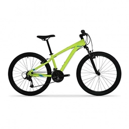 DXDHUB Bici Mountain Bike, 21 velocità, ruote da 27, 5 pollici, telaio leggero in lega di alluminio, doppio freni a V in acciaio, tre opzioni di colore. (colore: verde-M)
