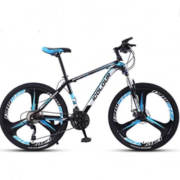 BNMKL Bici Mountain Bike 27 / 30 di velocità 3 Ruote da Taglio 26 Pollici Ruote MTB, Lega di Alluminio Hardtail Bici da Città per Adult, Black Blue, 26 inch 27 Speed