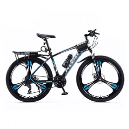 Mountain Bike 27,5 pollici ruote 21 velocità telaio in acciaio al carbonio bicicletta da trail con sospensione doppio freno a disco per uomini donne adulti (dimensioni: 27 velocità, colore: rosso)