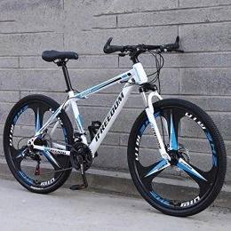 Domrx Bici Mountain Bike Ammortizzazione velocità variabile Uomini e Donne Single gifte Variable Speed Car-White Blue_24_21