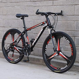 Domrx Bici Mountain Bike Assorbimento degli Urti a velocità variabile Uomini e Donne Single gifte Auto a velocità variabile di Alta qualità-Black Red_26_27