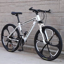 Domrx Bici Mountain Bike Assorbimento degli Urti a velocità variabile Uomini e Donne Single gifte Auto a velocità variabile di Alta qualità-White Black_24_27