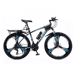 T-Day Bici Mountain Bike Bicicletta MTB Bike per Adulti per Uomo / Donna con Ruote da 27, 5 Pollici Telaio in Acciaio al Carbonio 24 velocità con Freni A Doppio Disco(Size:27 Speed, Color:Blu)