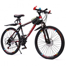 WYLZLIY-Home Bici Mountain Bike bicicletta MTB Sportiva da Montagna 26" Mountain Bike, Mountain biciclette con doppio freno a disco e sospensione anteriore, 21speeds, acciaio al carbonio Telaio ( Color : C )