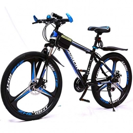 WYLZLIY-Home Bici Mountain Bike bicicletta MTB Sportiva da Montagna Mountain Biciclette 26" ammortizzante Burrone Bike sospensione anteriore 21 velocità della ruota doppio freno a disco Unità acciaio al carbonio Telaio