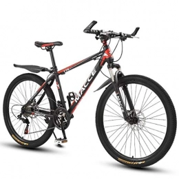 WYLZLIY-Home Bici Mountain Bike bicicletta MTB Sportiva da Montagna Mountain Bike, 26" Mountain Biciclette, con doppio disco freno e sospensione anteriore, telaio in acciaio al carbonio, 21 velocità, 24 Velocità, 27 Ve