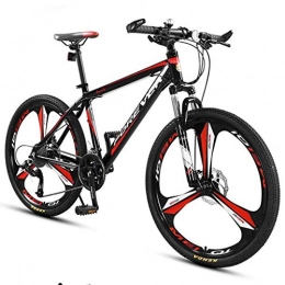 WYLZLIY-Home Bici Mountain Bike bicicletta MTB Sportiva da Montagna Mountain Bike 26" Sospensione Unisex Ravine Bike 24 / 27 Costi Telaio Lega Di Alluminio Disco Freno Anteriore ( Color : Black , Size : 27speed )