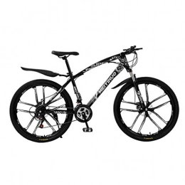 WYLZLIY-Home Bici Mountain Bike bicicletta MTB Sportiva da Montagna Mountain bike, bicicletta della montagna hardtail, doppio freno a disco e sospensione anteriore, 26inch Ruote ( Color : Black , Size : 21-speed )