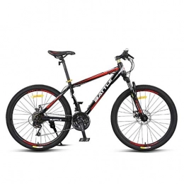 WYLZLIY-Home Bici Mountain Bike bicicletta MTB Sportiva da Montagna Mountain Bike, Da 26 Pollici In Acciaio Al Carbonio Biciclette Telaio, Doppio Disco Freno E Sospensione Anteriore, Spoke Wheel ( Color : Red )