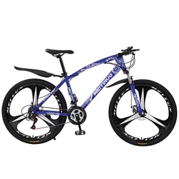 Horizoncn Bici Mountain Bike Bicicletta per Adulti, Telaio in Acciaio ad Alto tenore di Carbonio, Mountain Bike per Tutti i Terreni Hardtail, Blue-26 inch 21 Speed