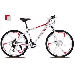 Domrx Bici Mountain Bike Biciclette ammortizzanti con Doppio Freno da Corsa per Uomini e Donne-Red_26 * 19 (175-185 cm)